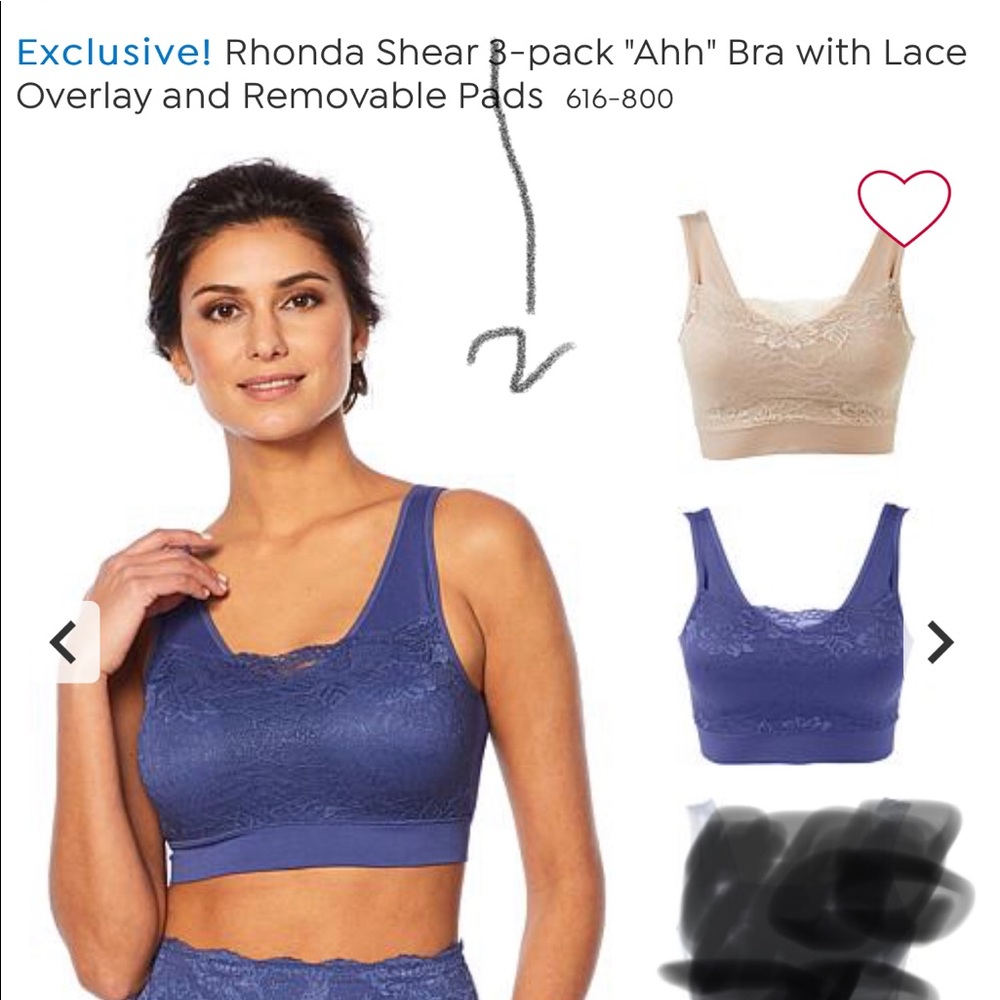 Rhonda Shear Beautiful Extremely Comfy 2 pac Bras!